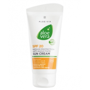 Слънцезащитен Крем Против Бръчки с фактор 20, Aloe Vera