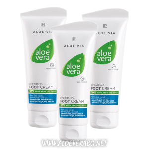 LR Възстановяващ Крем Aloe Vera за Стъпала при Суха, Груба и напукана кожа | Троен комплект